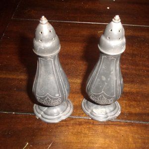 Salt pepper shakers set La France 245 silver plate